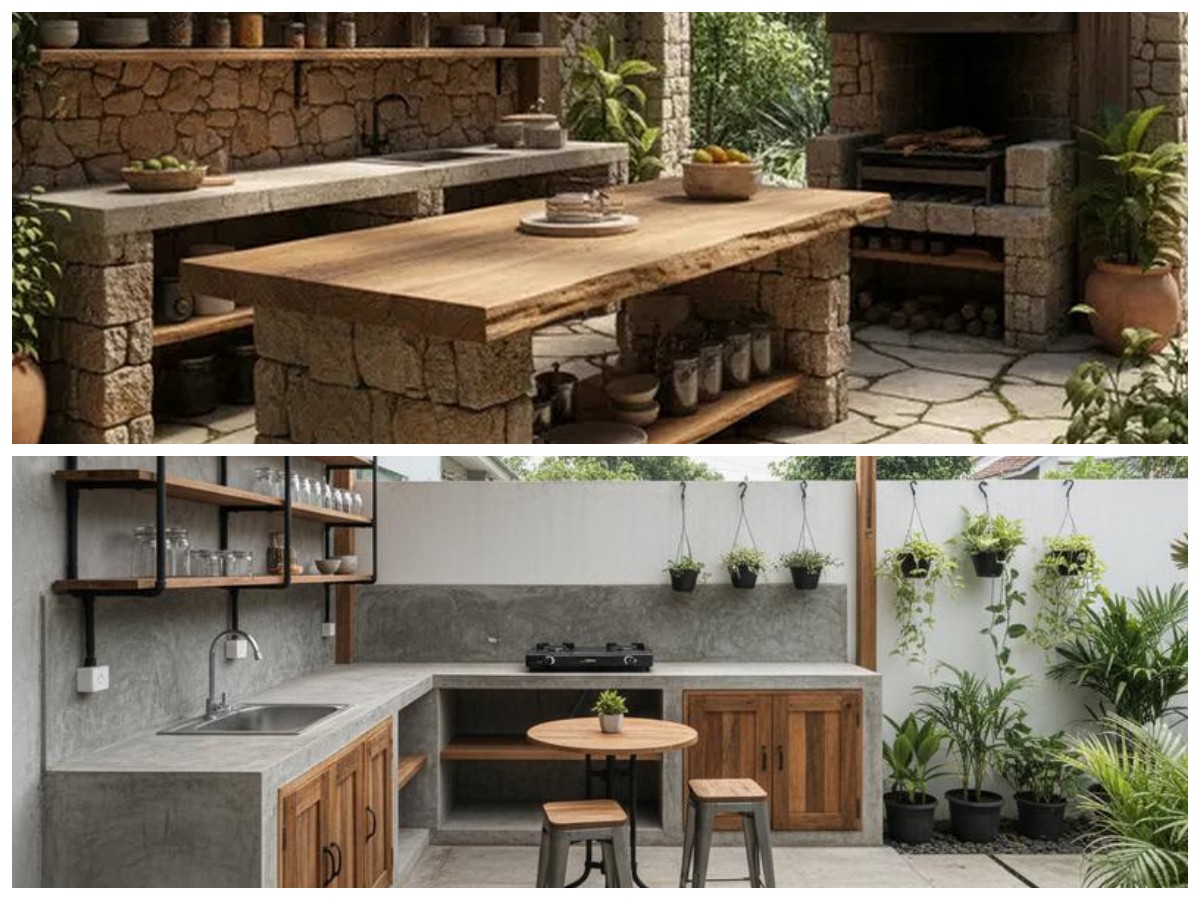 Desain Dapur Semi Outdoor untuk Rumah Tipe 36, Solusi Nyaman di Lahan Terbatas