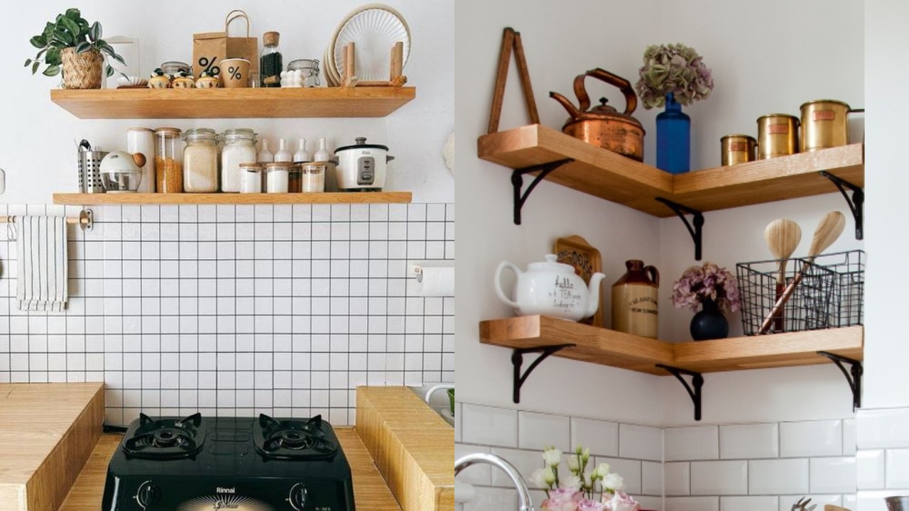 Rak Dapur Minimalis Tempel Dinding, Cocok untuk Rumah Mungil!