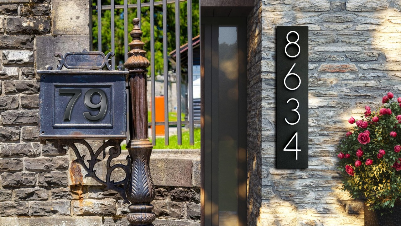 Model Nomor Rumah Unik dan Estetik, Detail Kecil yang Bikin Hunian Naik Level!