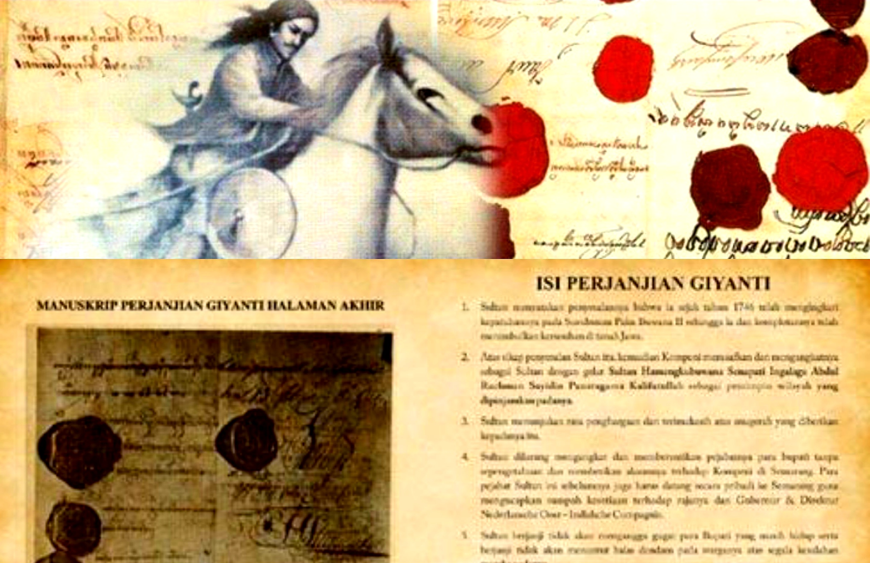 Perjanjian Giyanti - Petanda Pecahnya Kerajaan Mataram Islam Akibat Perang Saudara?