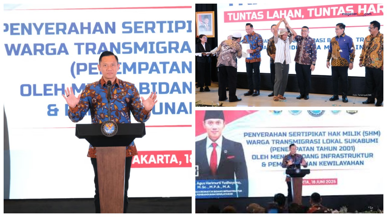 Kementerian ATR/BPN Diganjar Apresiasi atas Komitmen Pemberian Kepastian Hukum Tanah untuk Transmigran