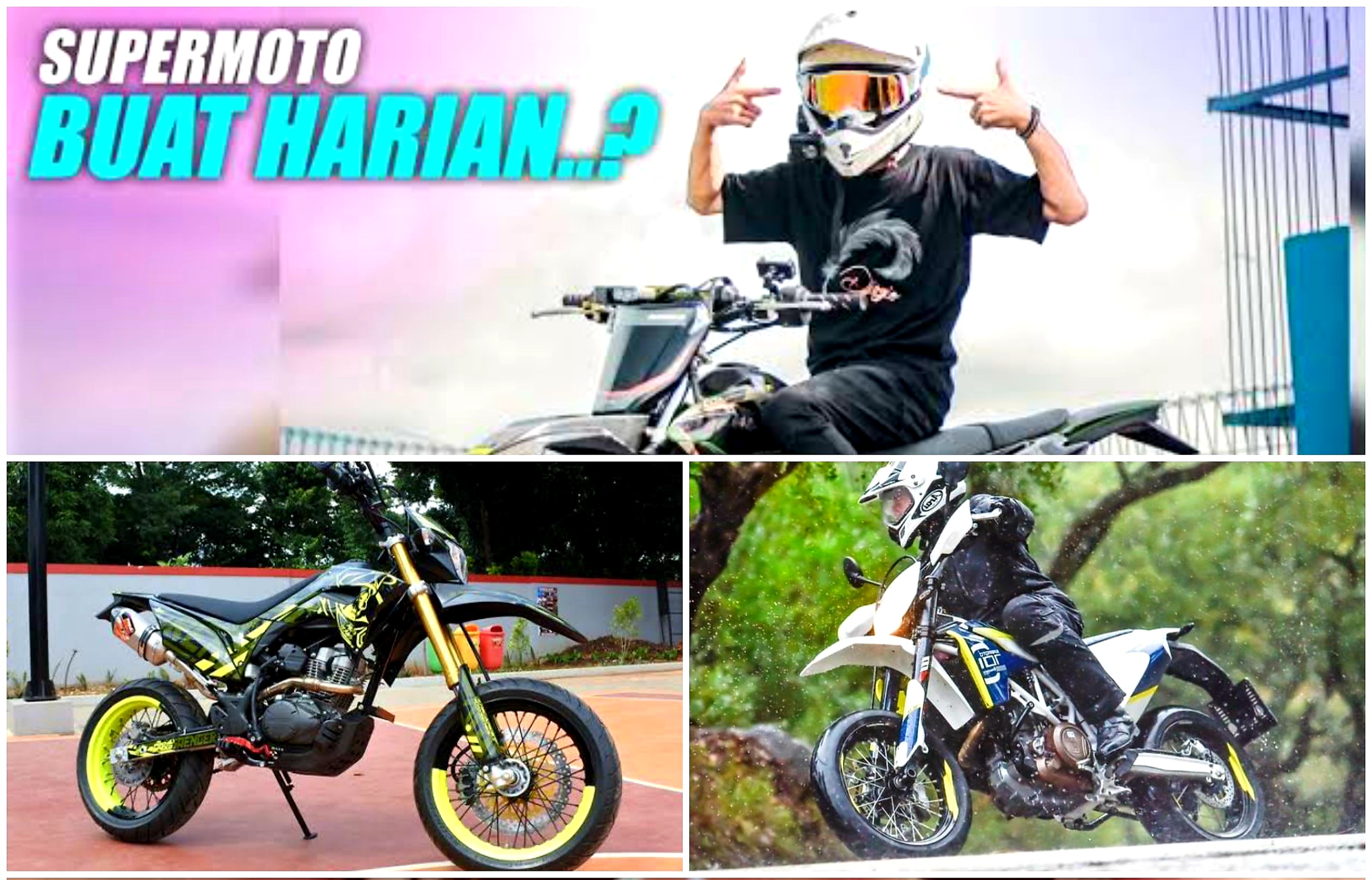 Praktis! Ini Alasan Supermoto Tetap Jadi Pilihan Jadi Kendaraan Sehari-hari