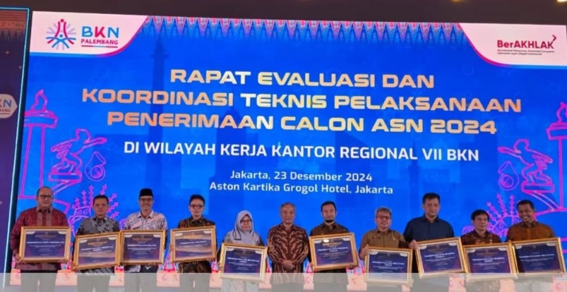 Terima Penghargaan dsri BKN RI, Ciptakan ASN Profesional dan Berintegritas