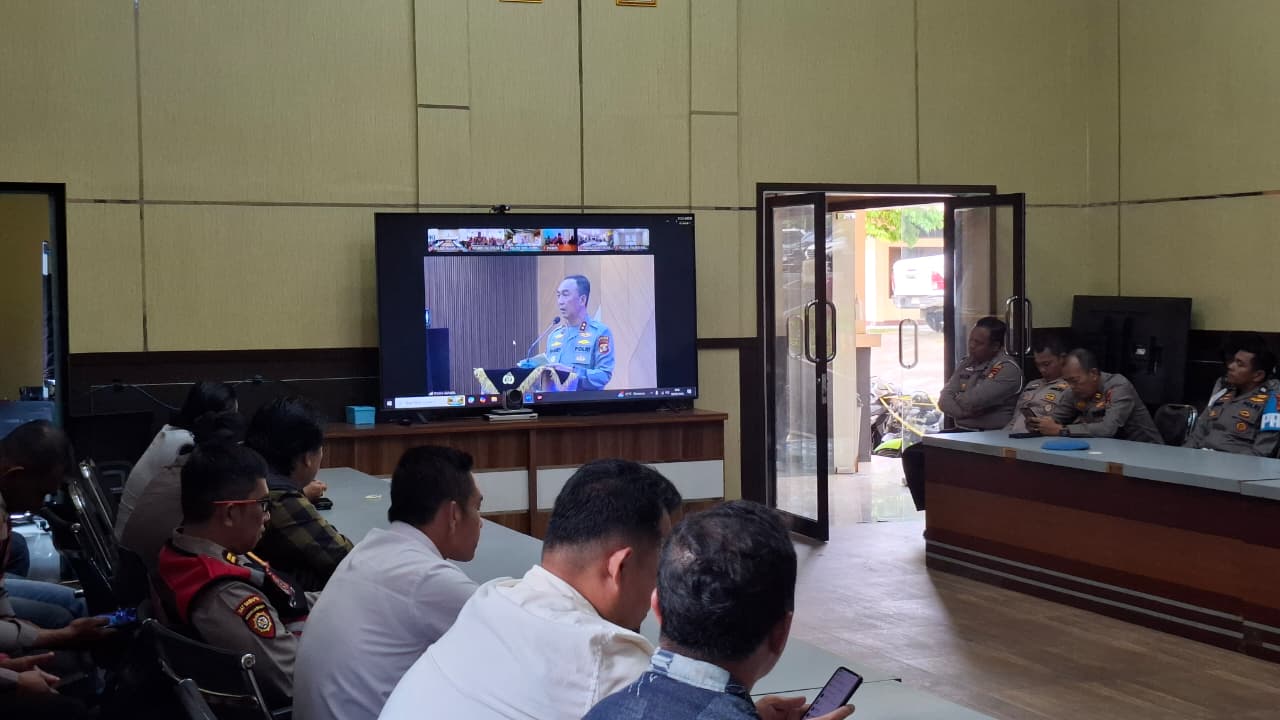 Begini Arahan Kapolda Sumsel Saat Zoom Bersama Jajaran Polres Pagar Alam
