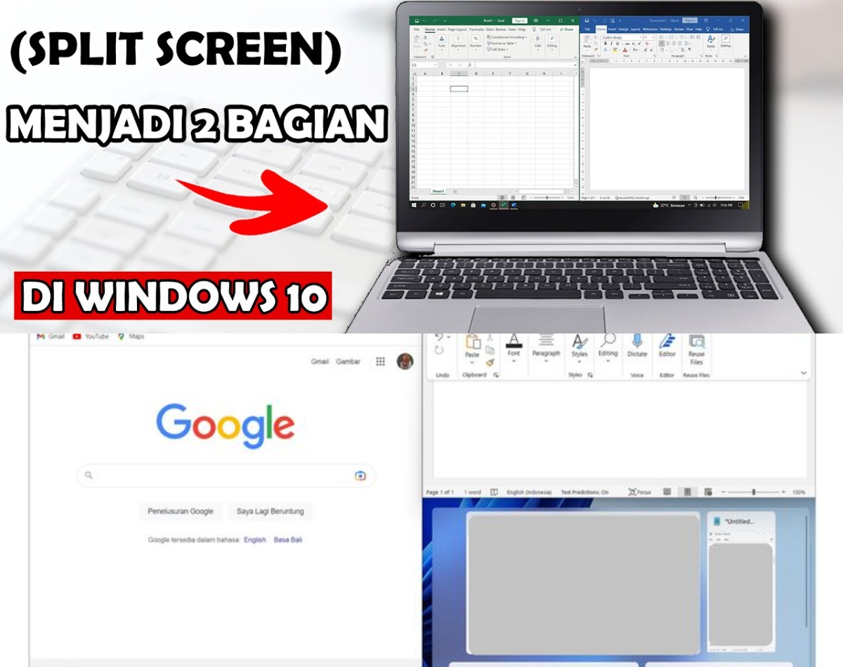 Tutorial Mudah: Inilah Cara Simpel Membagi Layar Laptop di Windows 10