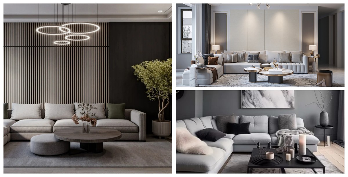 Elegan dan Kekinian! 7 Inspirasi Ruang Tamu Modern dengan Perpaduan WPC Abu-abu