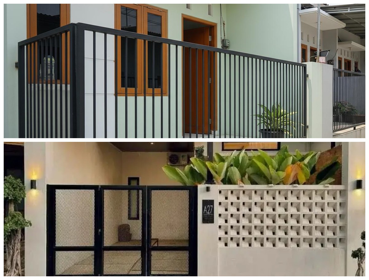 10 Model Pagar Mepet Teras yang Bikin Hunian Kamu Terlihat Mewah dan Luas