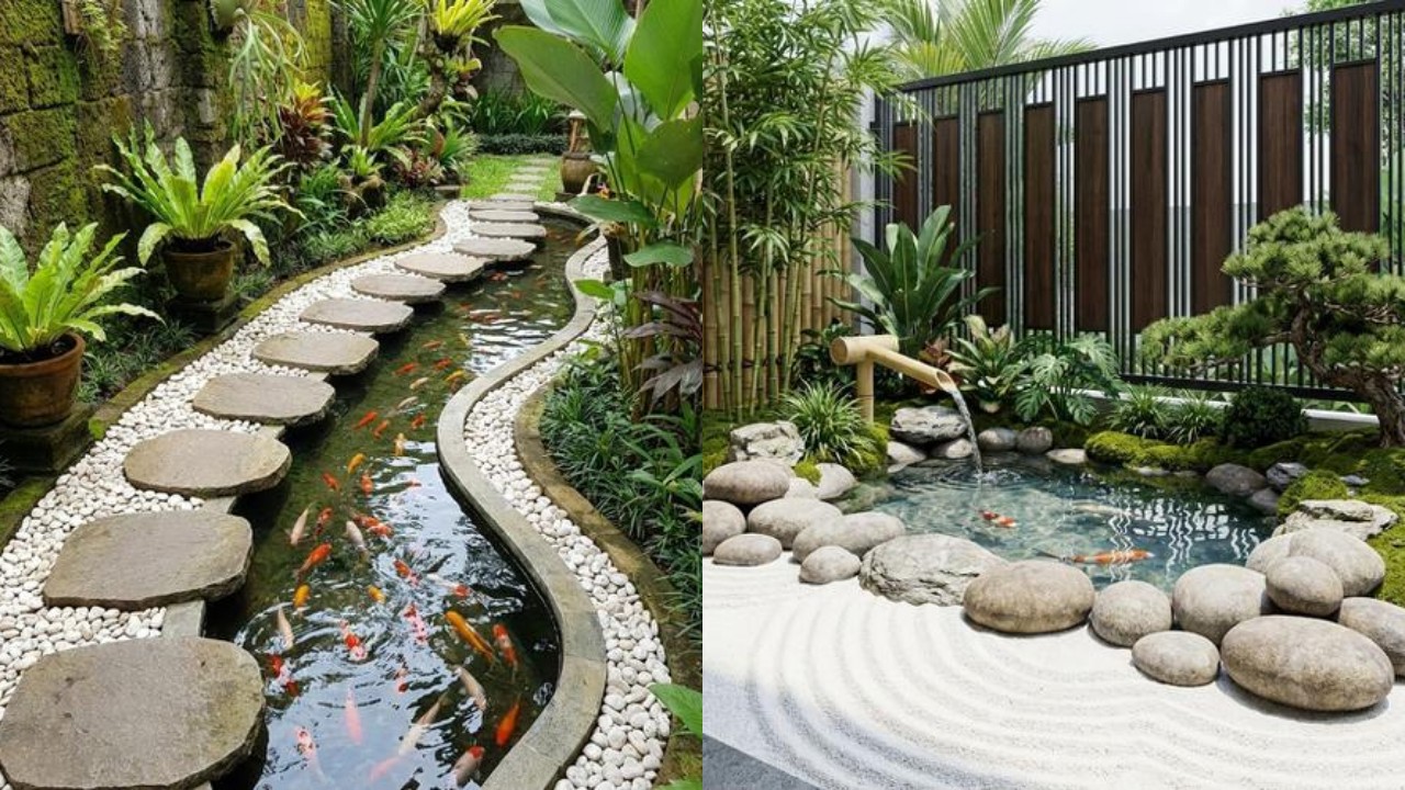 Ide Kolam Ikan Mini di Halaman Sempit agar Rumah Lebih Sejuk!