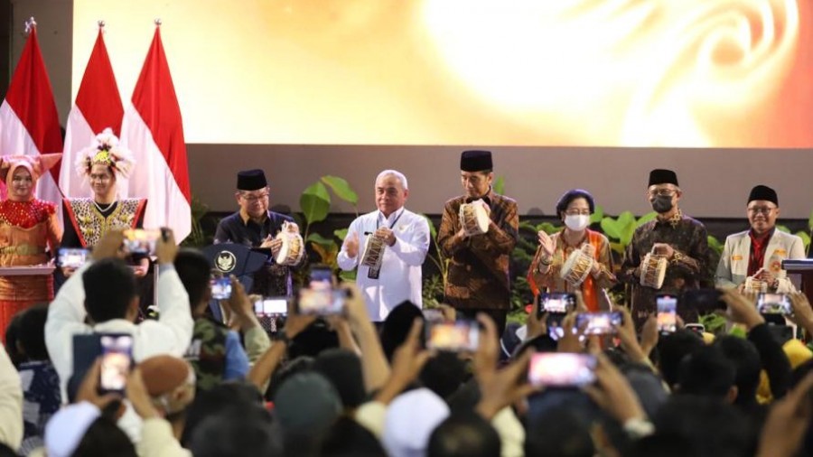 Menag Dampingi Presiden RI Hadiri Muktamar XVIII Pemuda Muhammadiyah 2023 