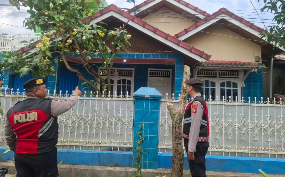 Samapta Polres Pagar Alam Patroli Rumah Kosong Ditinggal Mudik