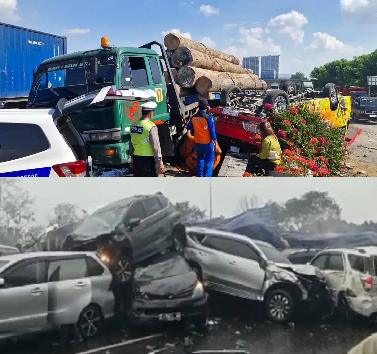 Wow Misteri Kecelakaan di Kilometer 14 Tol Kebomas, Diduga Teror Kepala Menggelinding dan Genderuwo.