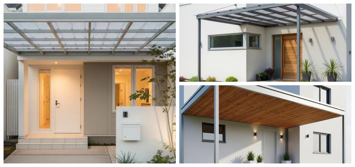 9 Inspirasi Desain Tampak Depan Rumah Mungil dengan Canopy Baja Ringan: Modern, Fungsional, dan Estetis