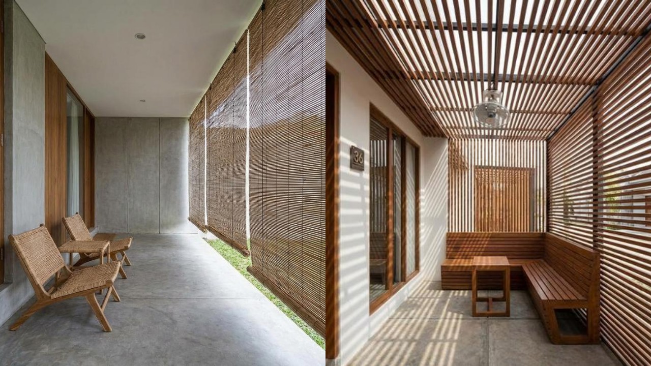 Teras Rumah Tetap Sejuk Meski Tanpa Tanaman, Begini Desainnya!