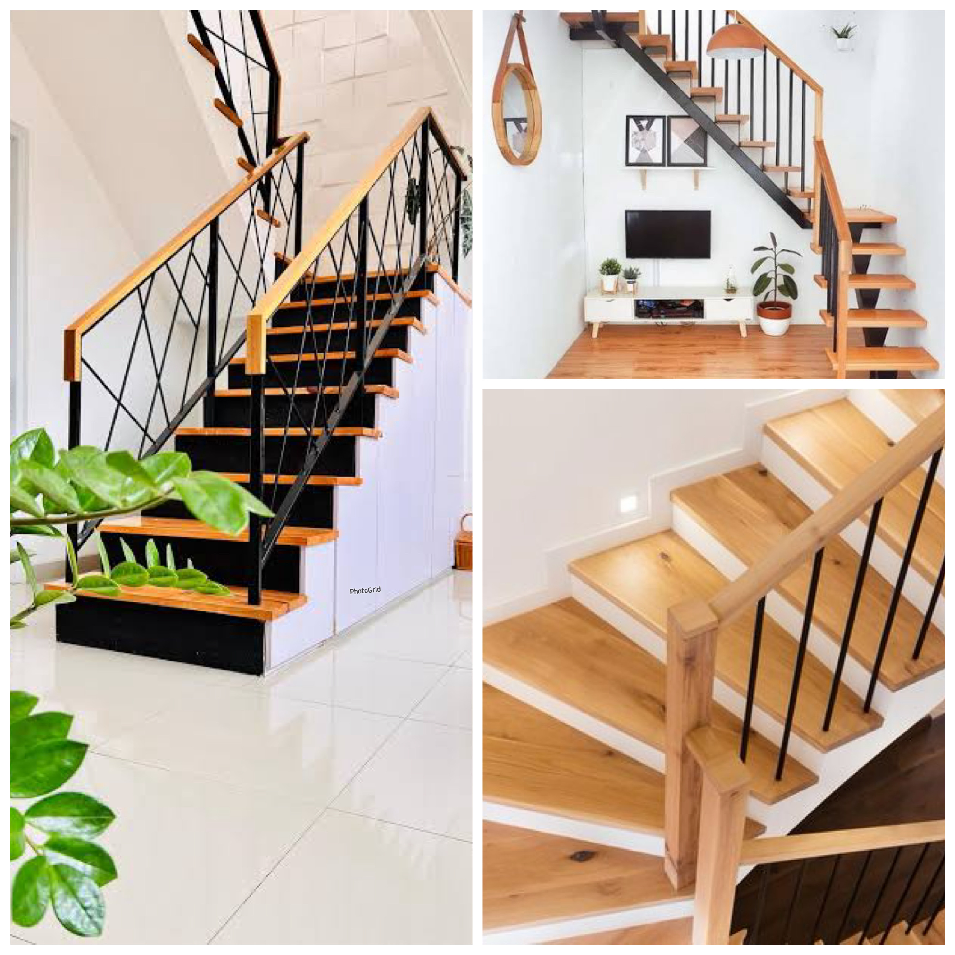7 Desain Tangga Kayu Berpadu Railing Besi, Sentuhan Modern yang Bikin Rumah Naik Kelas!