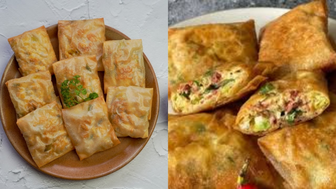 Bikin Ngiler! Inilah Resep Sebuah Martabak Telur Kulit Lumpia Isi Sayuran yang Renyah