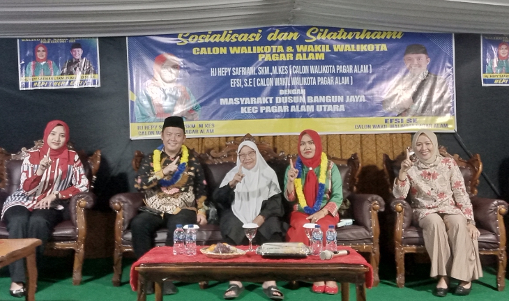 Dialogis Paslon 01 Hepy-Efsi, Warga Bangun Jaya BerSATU Untuk Pagaralam Lebih Baik