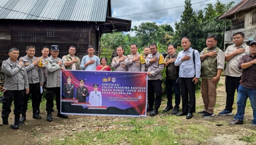 Rehab 10 Unit RTLH, Polres Pagar Alam Tinjau Lokasi Calon Penerima