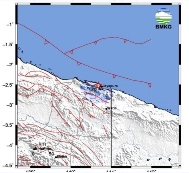 Gempa 4.5 Magnitudo Guncang Jayapura