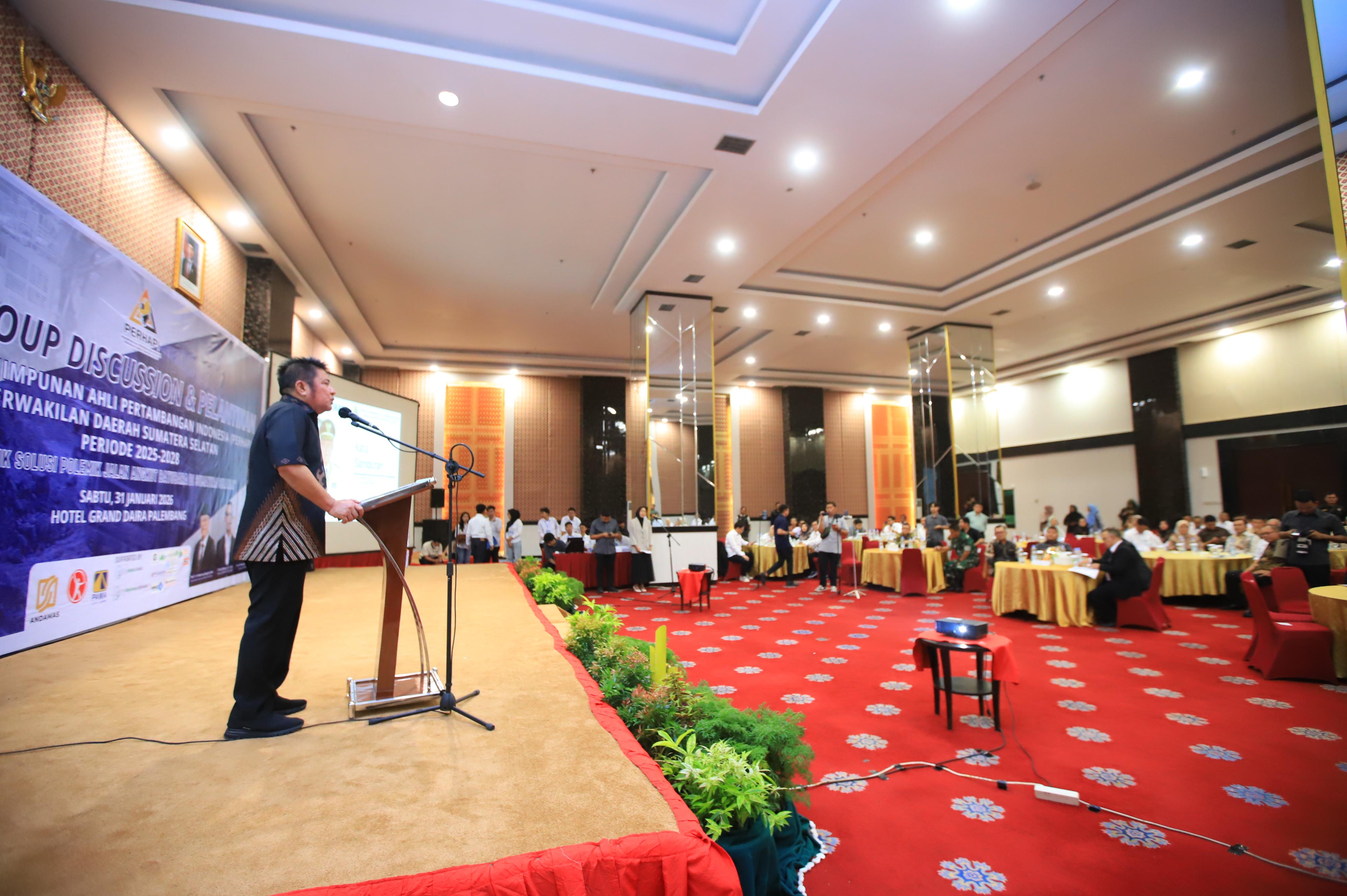 Dukung Penuh Perhapi Sumsel, Pemprov Sumsel ingin Adanya Kontribusi nyata dalam Pembangunan Pertambangan