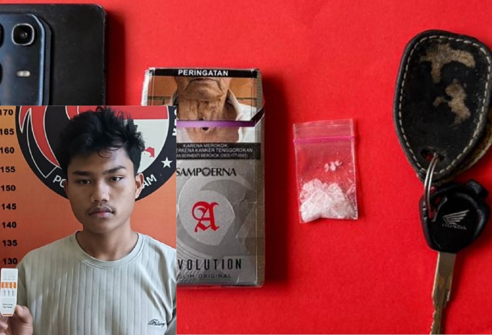 Terendus Polisi, ABG ini Simpan Sepaket Sabu dalam Kotak Rokok