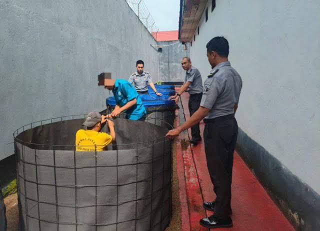 Tingkatkan Produksi Budidaya Lele di Lapas, Tambah 4 Kolam Bioflok 