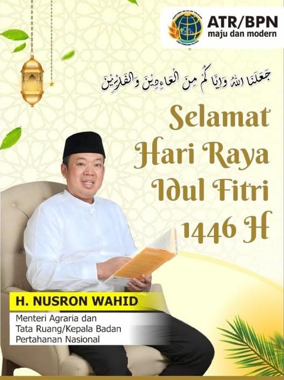 Menteri ATR/Kepala BPN Sambut Idul Adha 1446 H dengan Doa dan Harapan untuk Negeri