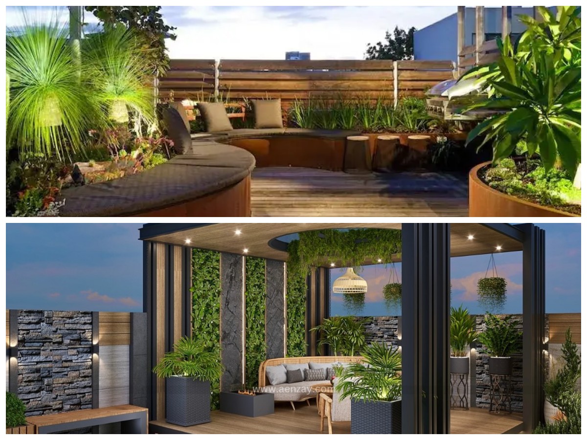 15 Ide Rooftop Garden Modern untuk Hunian Nyaman dan Estetis