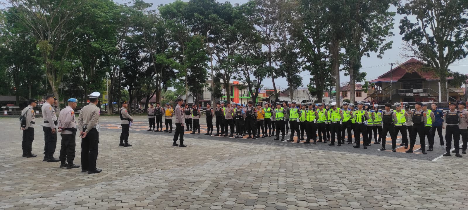 Polres Pagar Alam Siagakan 150 Personel PAM Kunker Gubernur Sumsel
