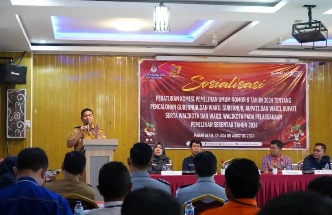 Menjamin Transparansi dan Keadilan, KPU Kota Pagar Alam Gelar Sosialisasi PKPU Nomor 8 Tahun 2024 