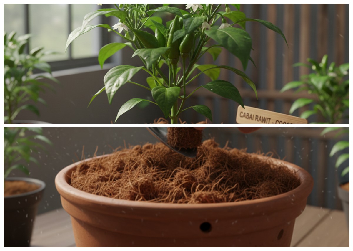 Tanpa Tanah Tetap Subur! 7 Tips Tanam Cabai Pakai Cocopeat agar Berbuah Lebat dan Cepat Panen