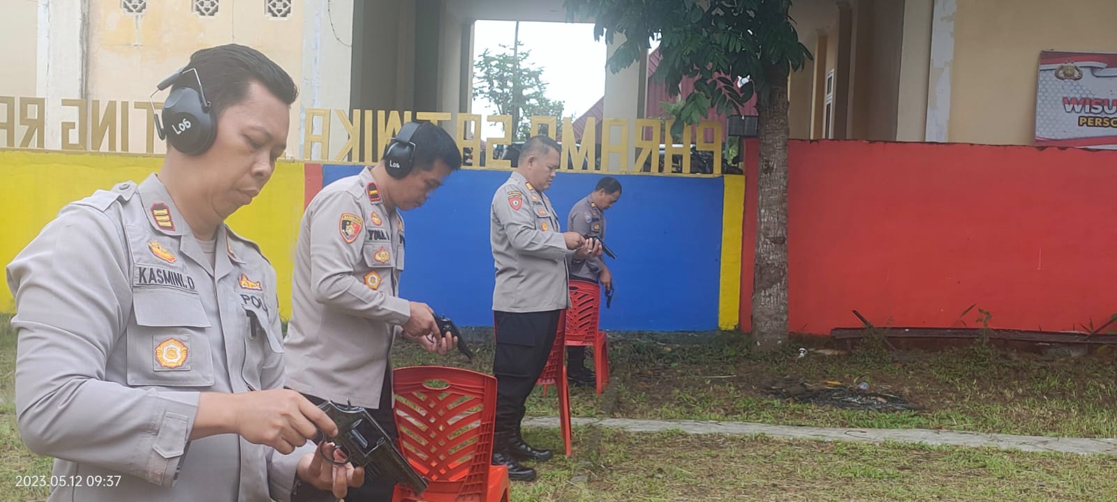 150 Personel Polres Pagar Alam Ikuti Pelatihan Menembak