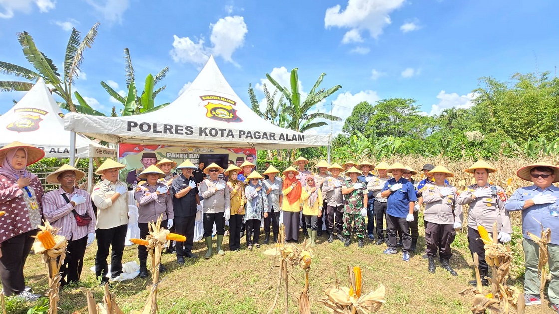 Panen Raya Jagung Serentak di Indonesia, Wakapolres : Ini Gerakan Swasembada Pangan