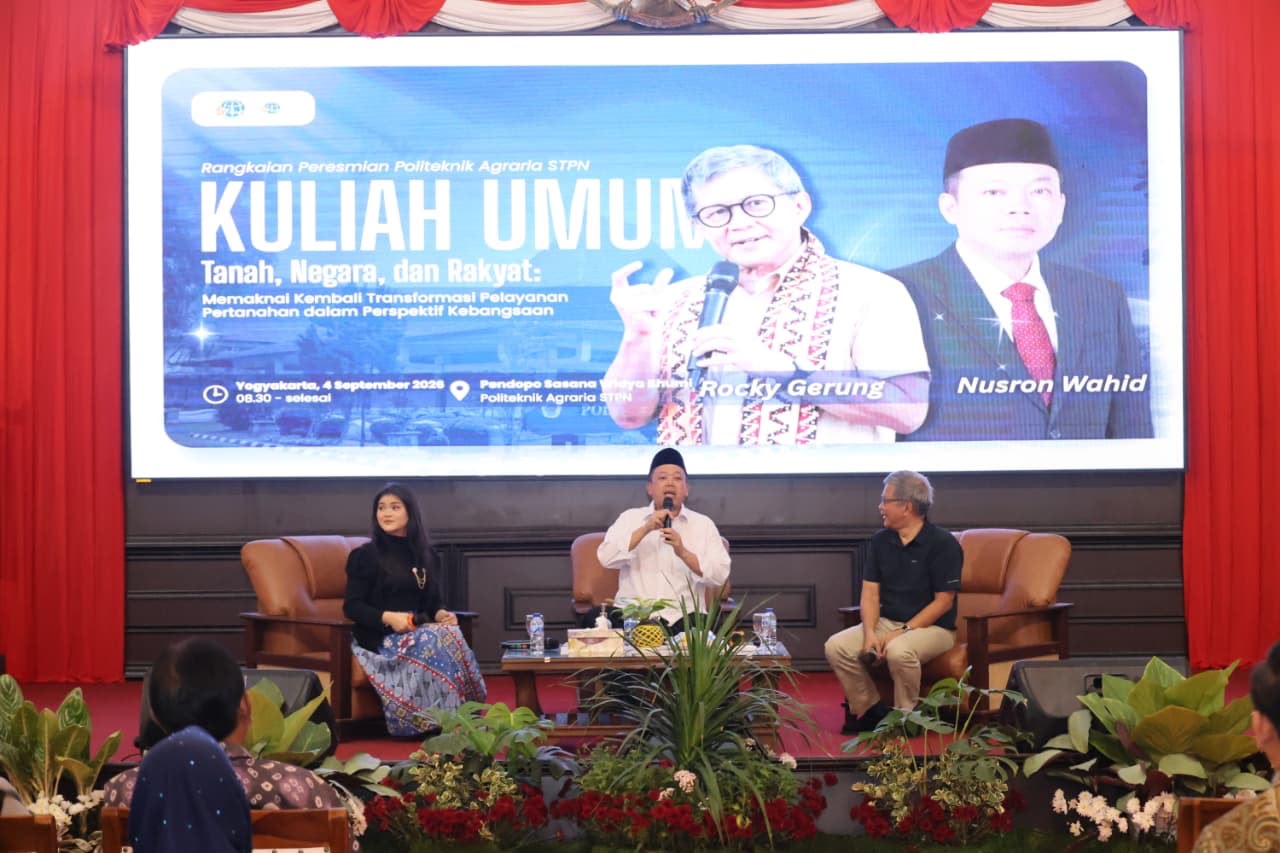 Rocky Gerung Ajak Taruna STPN Memahami Tiga Makna Tanah