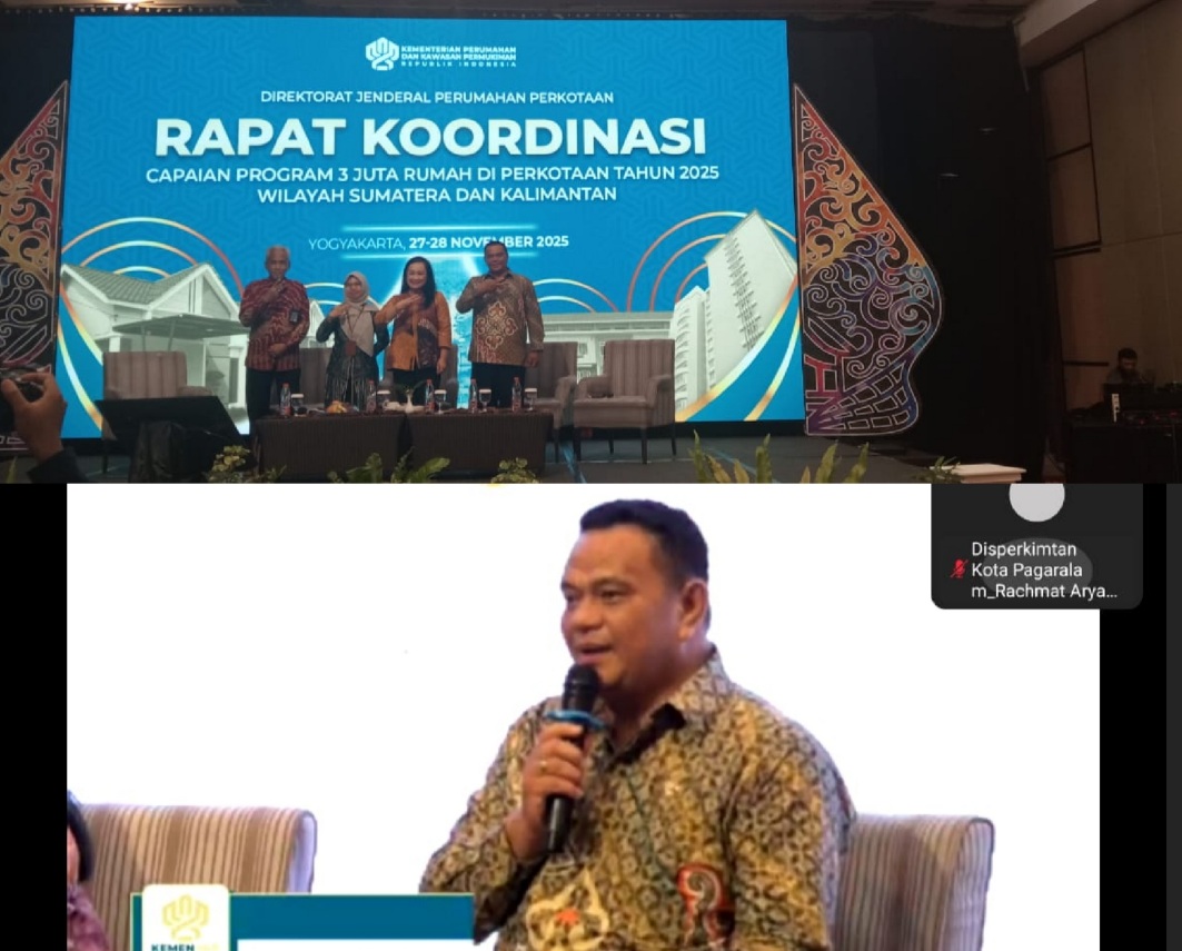 Didaulat Narsum Rakor Capaian Prognas 3 Juta Rumah, Disperkimtan Kota Pagar Alam Paparkan Inovasi kolaborasi