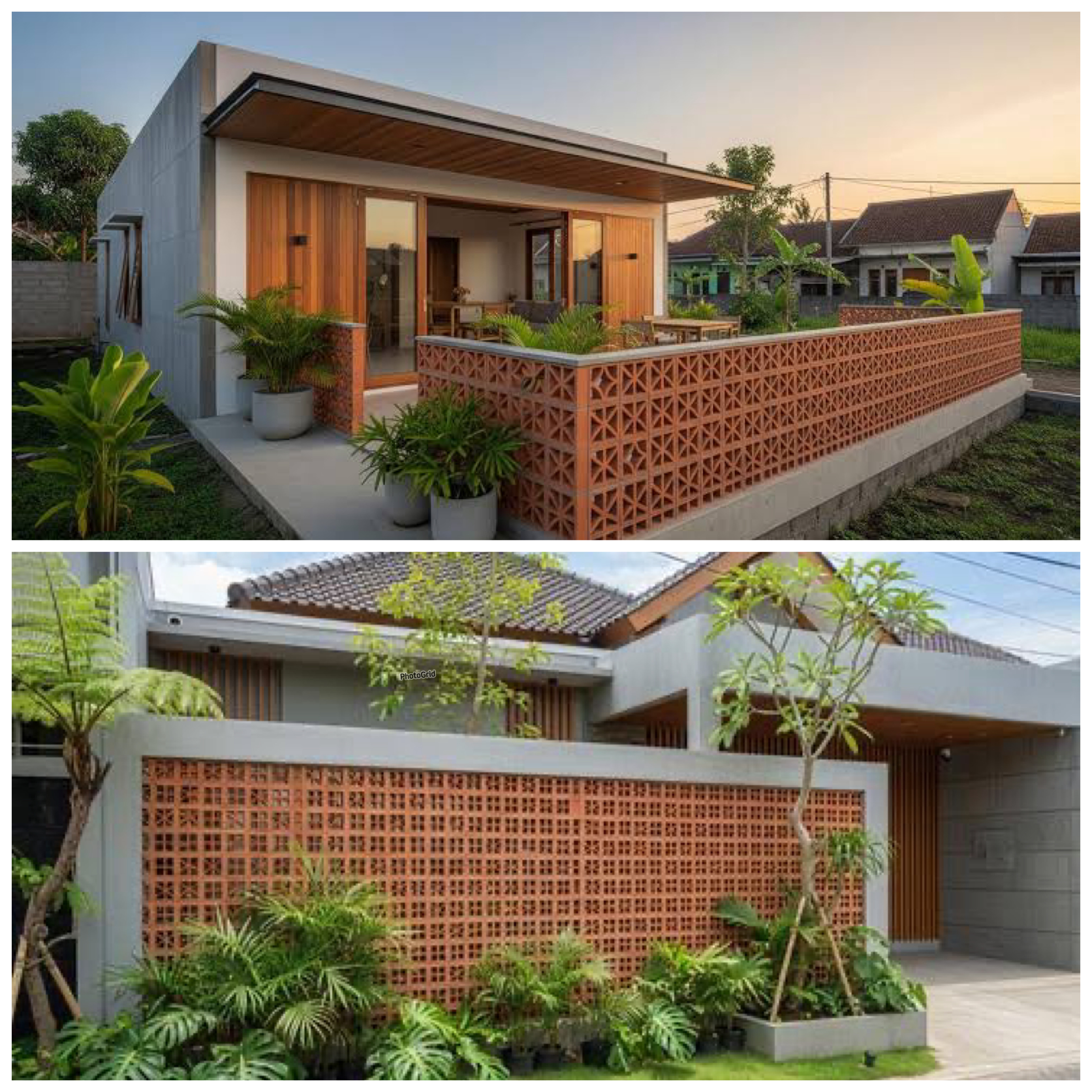 Contoh Teras Roster Teras Makin Estetik! 8 Inspirasi Roster Rumah Modern yang Bikin Terang ...