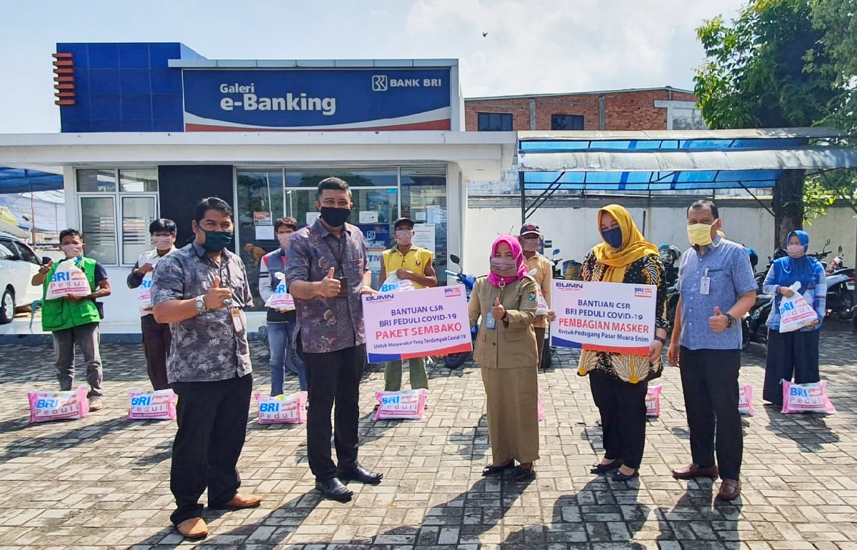 BRI KC Pagaralam Dukung Pemerintah Salurkan Bansos
