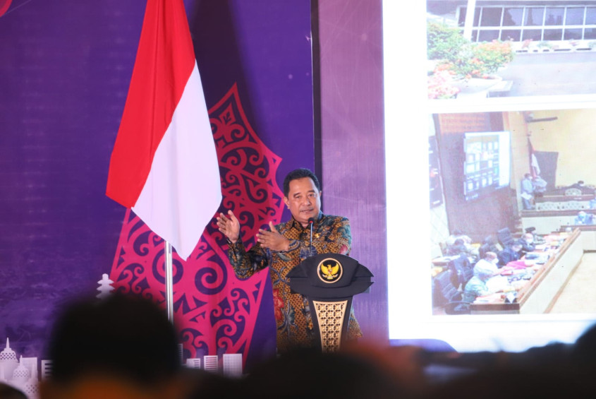 Rakor di Balikpapan, Kemendagri Berkomitmen Dukung Kesuksesan Penyelenggaraan Pemilu 2024