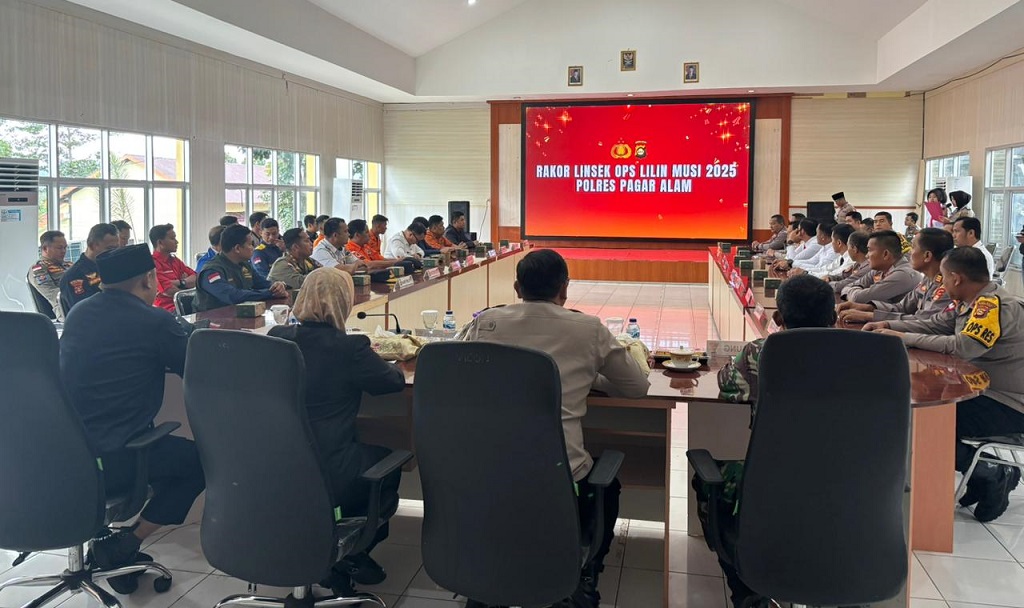 Polres Pagar Alam Gelar Rakor Lintas Sektoral, Matangkan Pengamanan Libur Nataru 