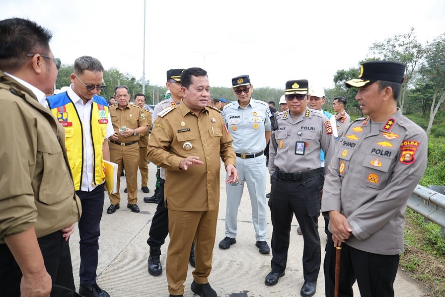 Kapolda Sumsel Tinjau Kesiapan Jalur Mudik Tol Kapal Betung