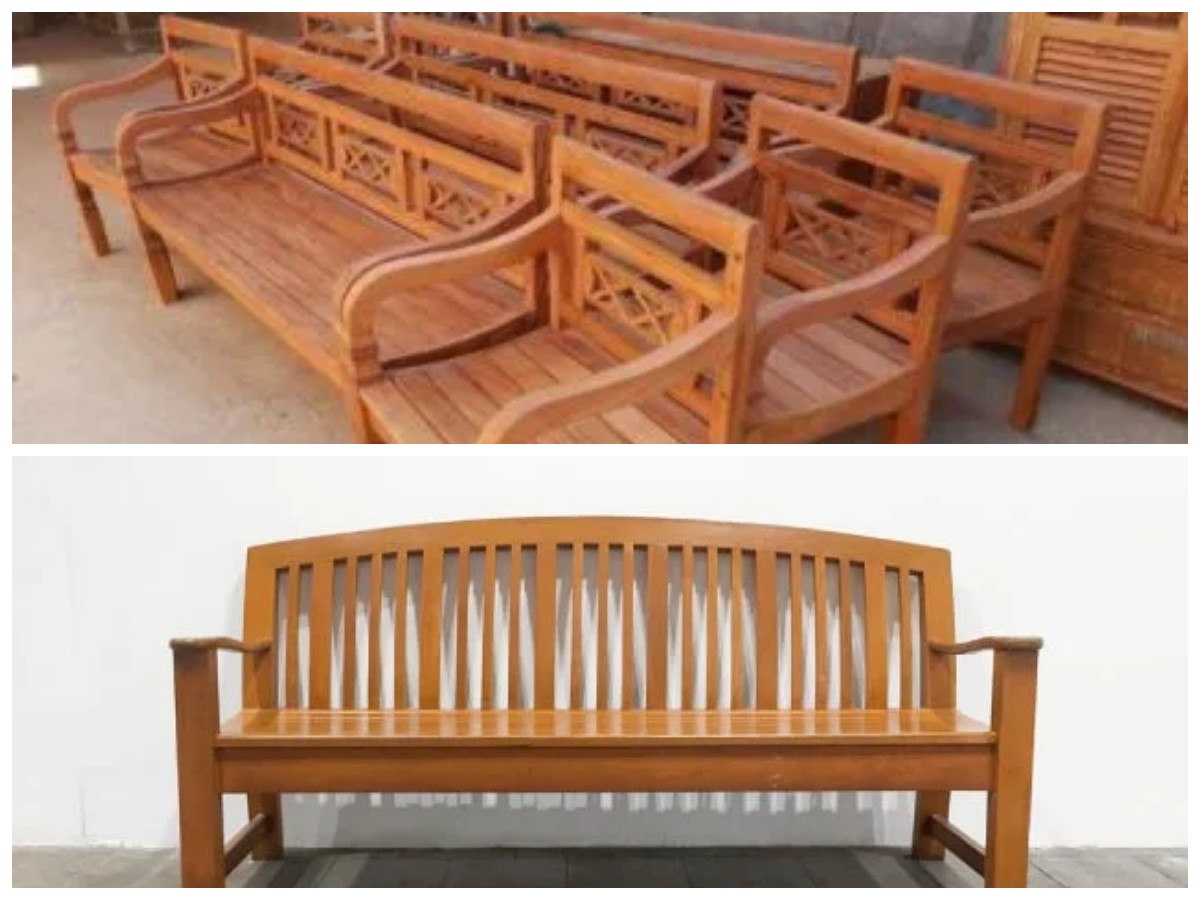 Tak Pernah Ketinggalan Zaman, Inilah Model Kursi Kayu Panjang untuk Interior Apa Pun