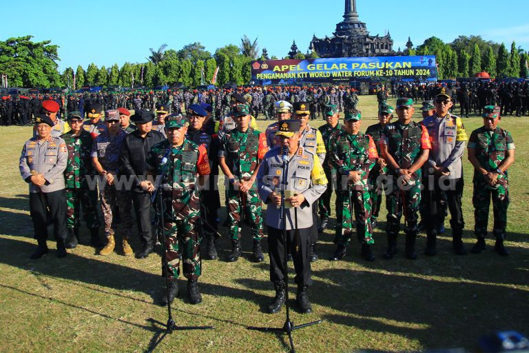 Amankan KTT WWF Ke-10, TNI Polri Apel Gelar Pasukan Ops Puri Agung 2024