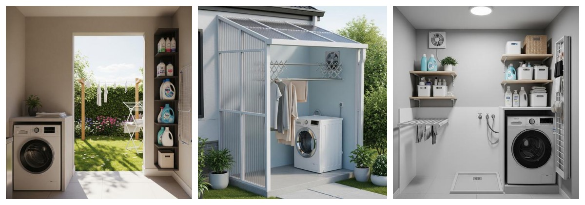 7 Ide Cerdas untuk Ruang Cuci Kecil 1×2 Meter agar Tetap Rapi dan Wangi Setiap Hari