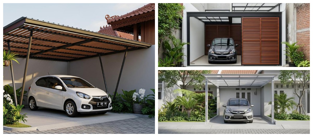 7 Model Carport Mini untuk Mobil Kota: Hemat Ruang, Desain Minimalis, Tetap Estetik