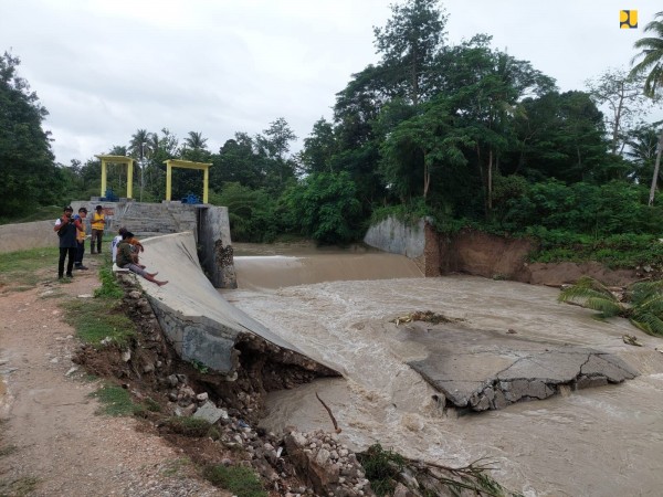 Kerusakan Bendung Oesao Kupang Ditangani kementerian PUPR