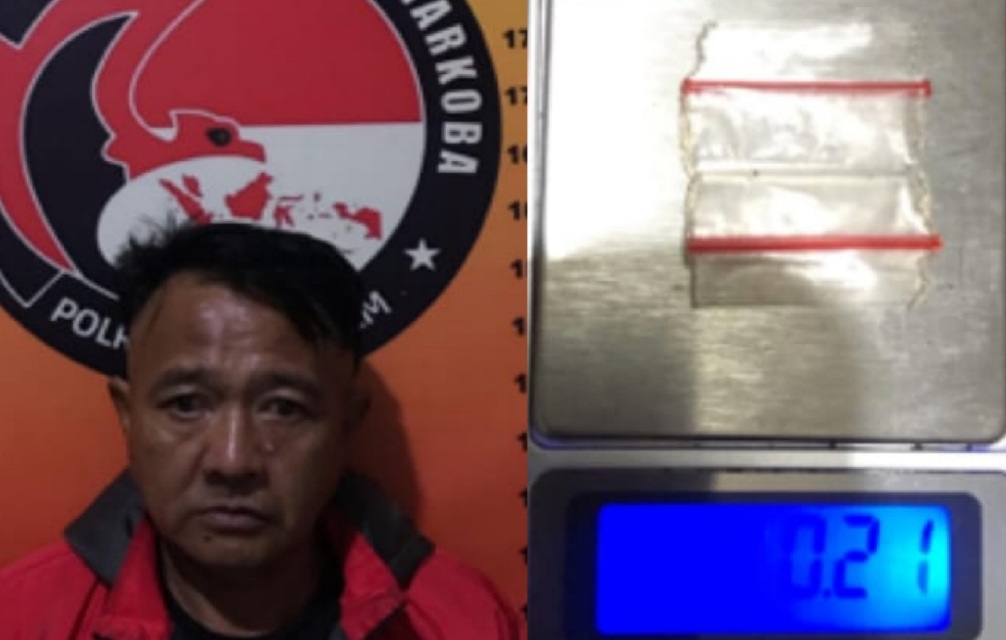 Herisanada Buang Paketan Sabu dan Ganja Saat Digerebek Petugas di Kontrakannya