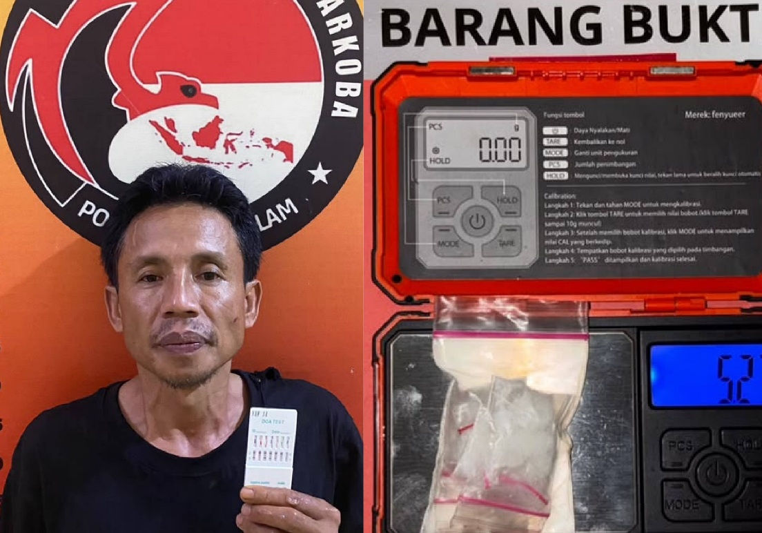 Pengedar Narkotika Ini Sembunyikan Sabu di Balkon Rumah