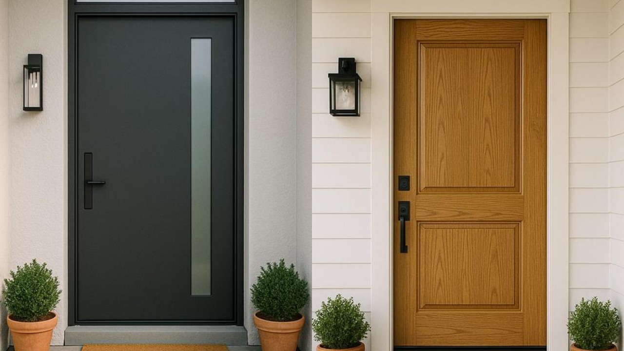 Rekomendasi Model Pintu Depan Rumah 1 Pintu Minimalis untuk Fasad Modern!