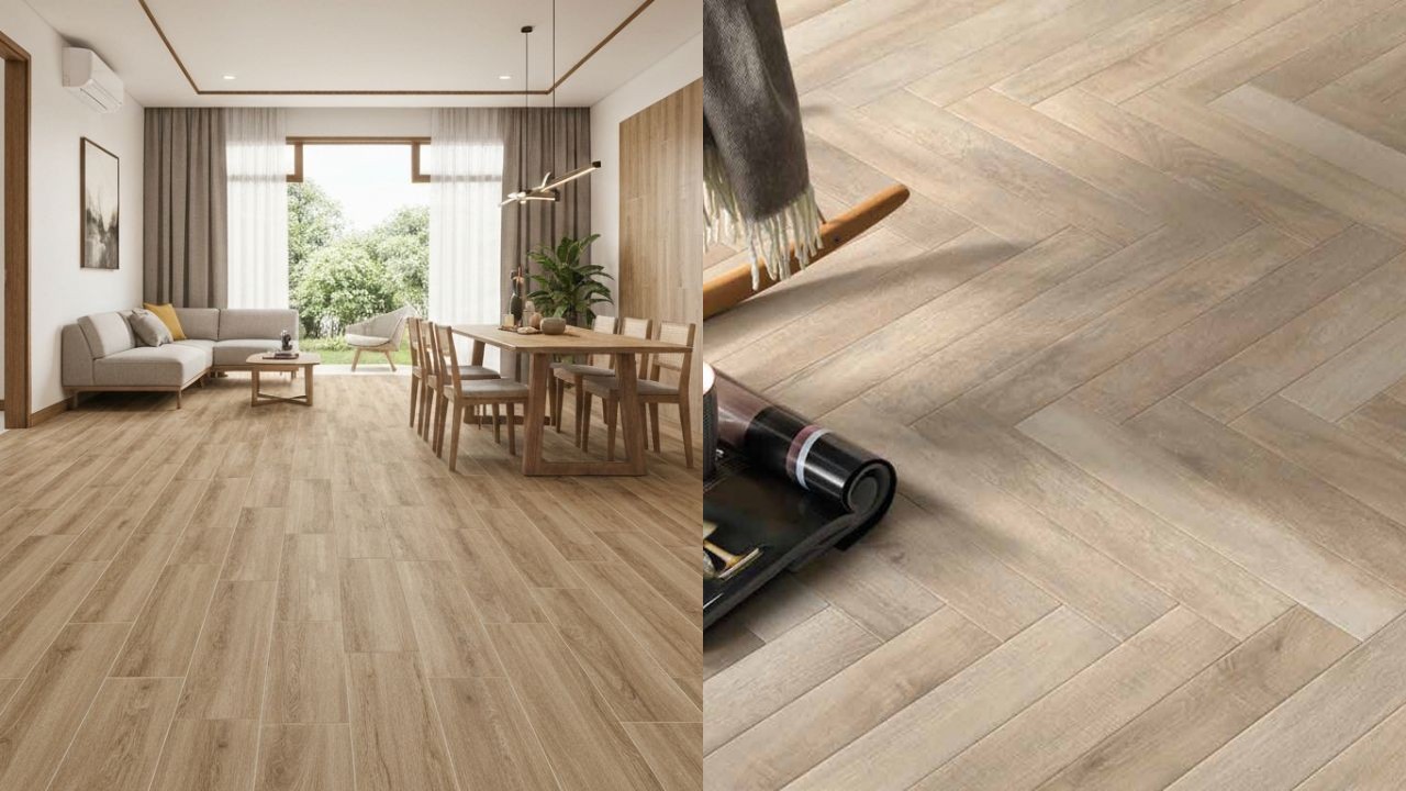 Ide Keramik Motif Kayu, Bikin Ruang Tamu Nyaman Seperti di Rumah Sendiri!