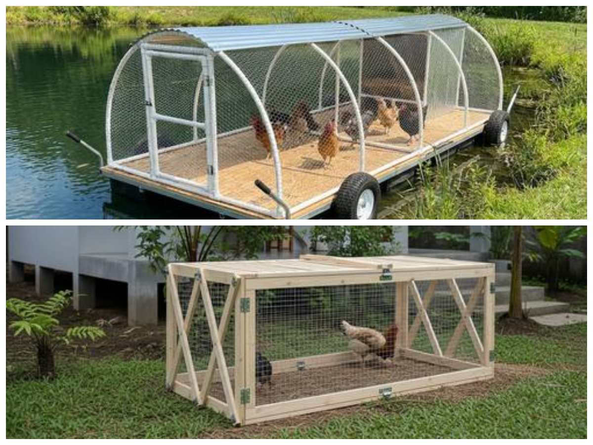 Tips Mudah Bikin Kandang Ayam Portable Sendiri, Hemat Biaya dan Nyaman untuk Ternak