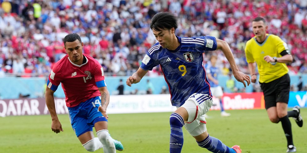 Striker Jepang Belum Puas Cetak Gol ke Gawang Indonesia